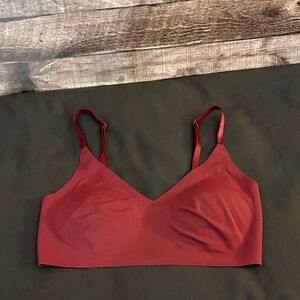 Calvin Klein Wine Convertible Invisibles Lightly Lined Triangle Bralette-S